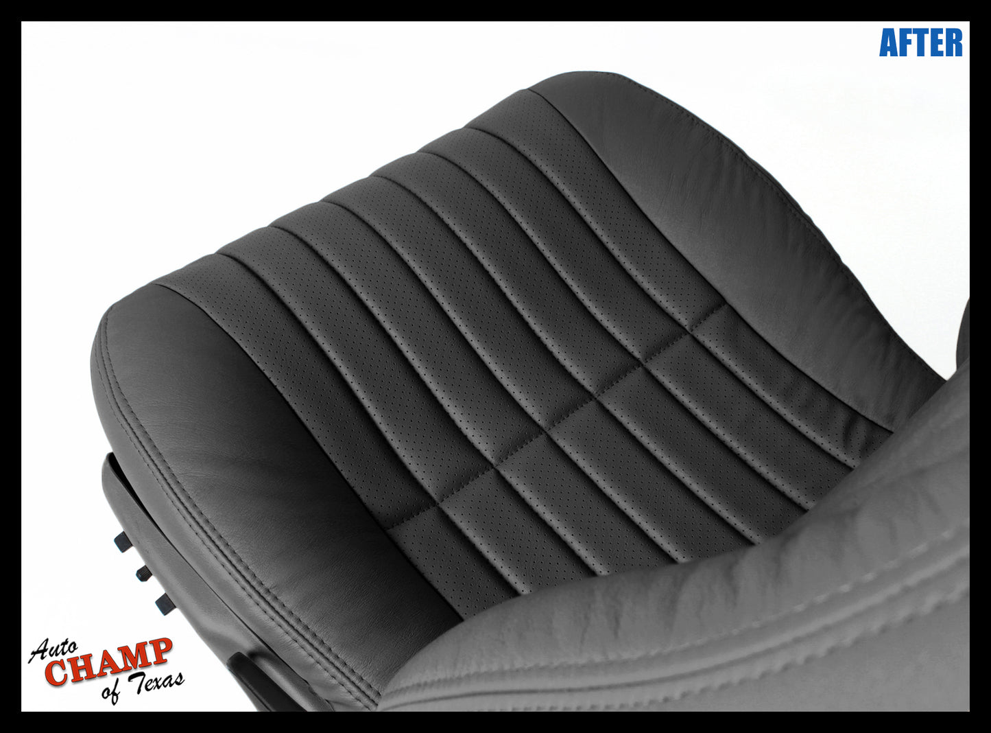 2000–2002 Chevy Camaro Z28 RS SS Driver Bottom Leather Seat Cover Black