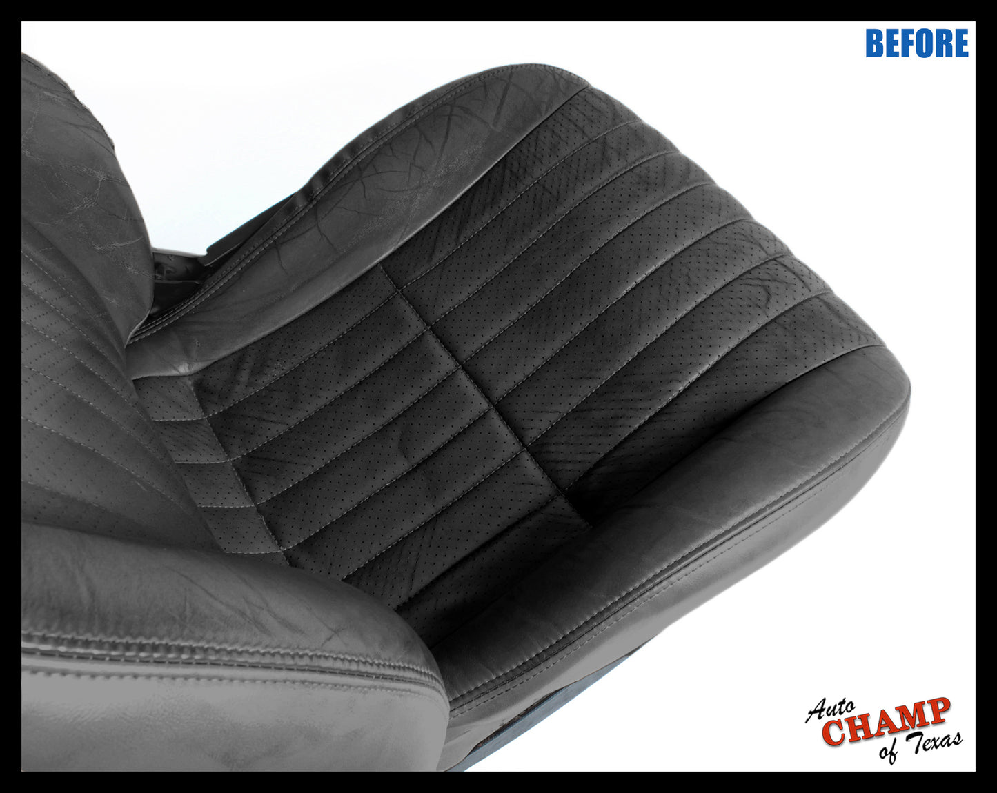2000–2002 Chevy Camaro Z28 RS SS Passenger Bottom Leather Seat Cover Black