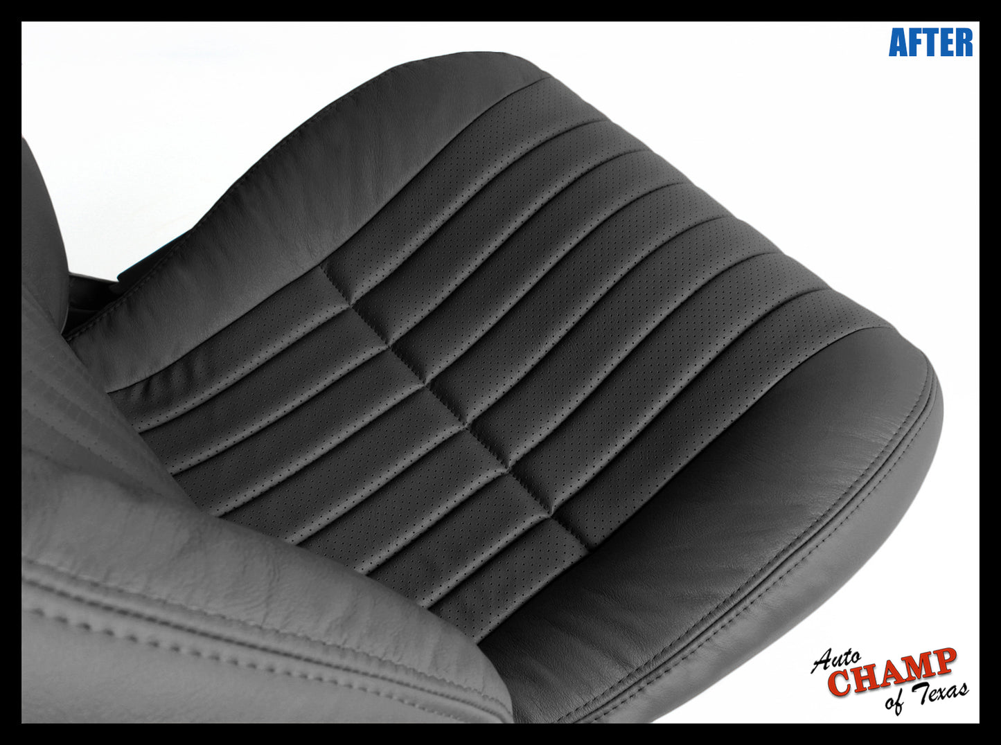 2000–2002 Chevy Camaro Z28 RS SS Passenger Bottom Leather Seat Cover Black