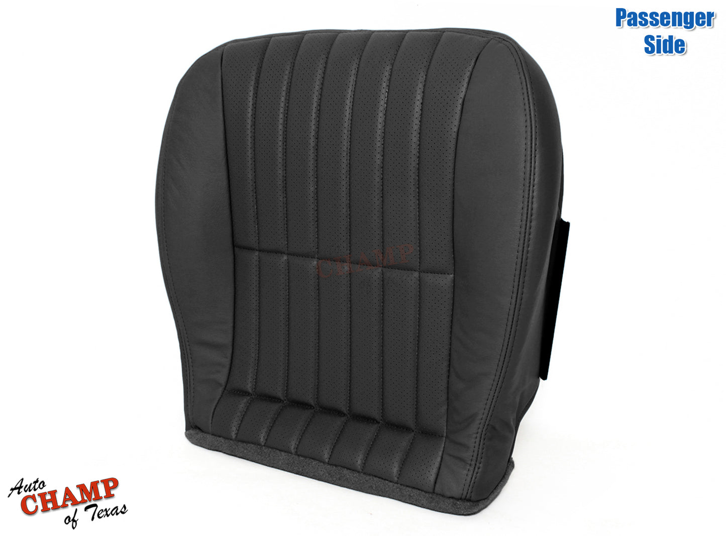 2000–2002 Chevy Camaro Z28 RS SS Passenger Bottom Leather Seat Cover Black