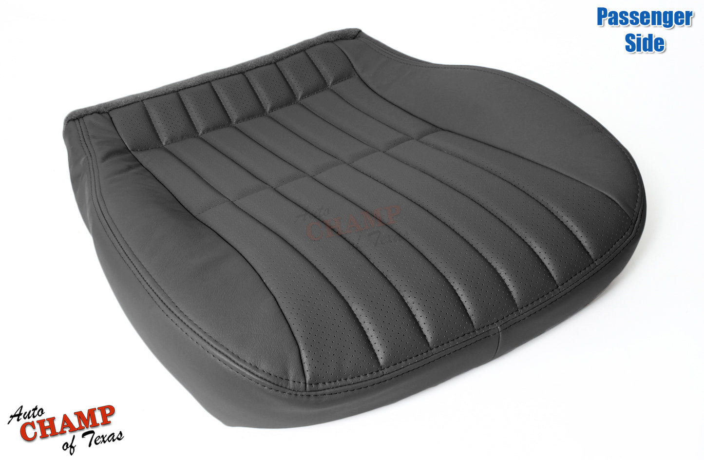 2000–2002 Chevy Camaro Z28 RS SS Passenger Bottom Leather Seat Cover Black