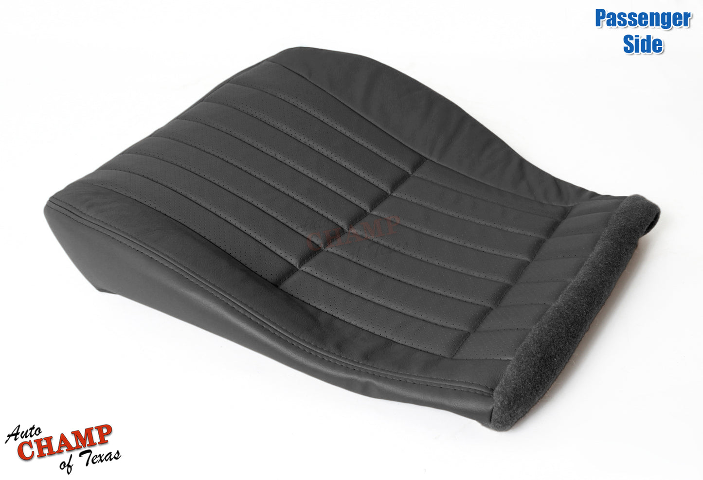 2000–2002 Chevy Camaro Z28 RS SS Passenger Bottom Leather Seat Cover Black