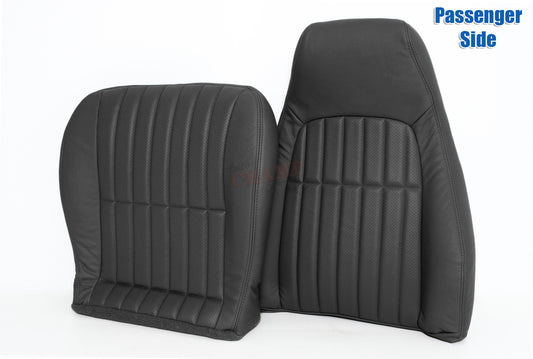 2000–2002 Chevy Camaro Passenger Side Complete Leather Seat Covers Black