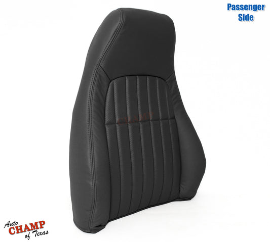2000-2002 Chevy Camaro Z28 RS SS Passenger Side Lean Back Leather Seat Cover Black
