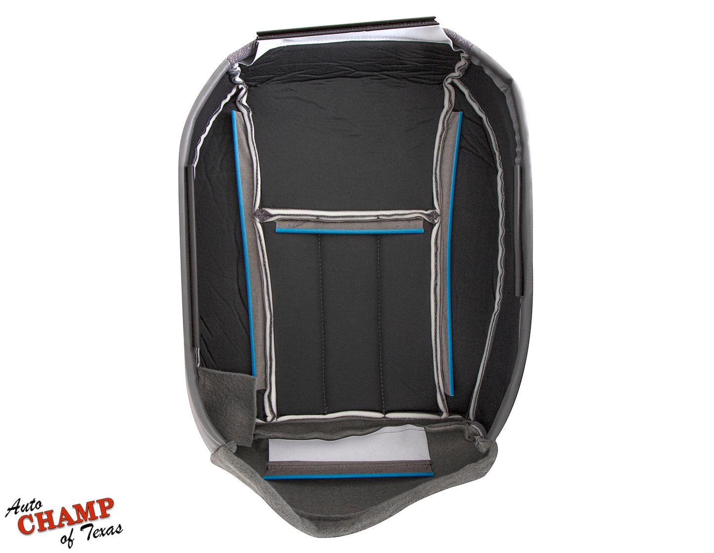 1997 1998 jeep cherokee classic driver side bottom cloth seat cover mist gray underside view