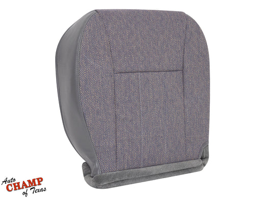 1997 1998 jeep cherokee classic driver side bottom cloth seat cover mist gray backside detail