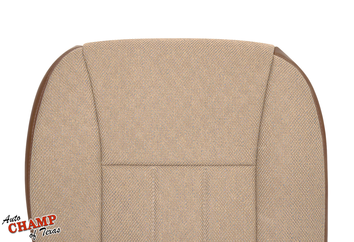 1997-1998 jeep cherokee classic driver bottom seat cover replacement tan saddle close-up view