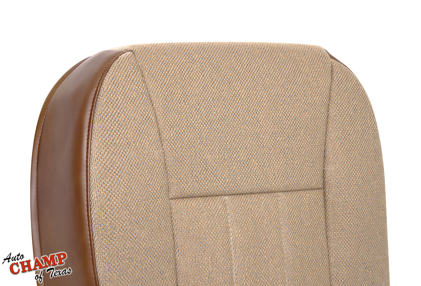1997-1998 jeep cherokee classic driver bottom seat cover replacement tan saddle close-up