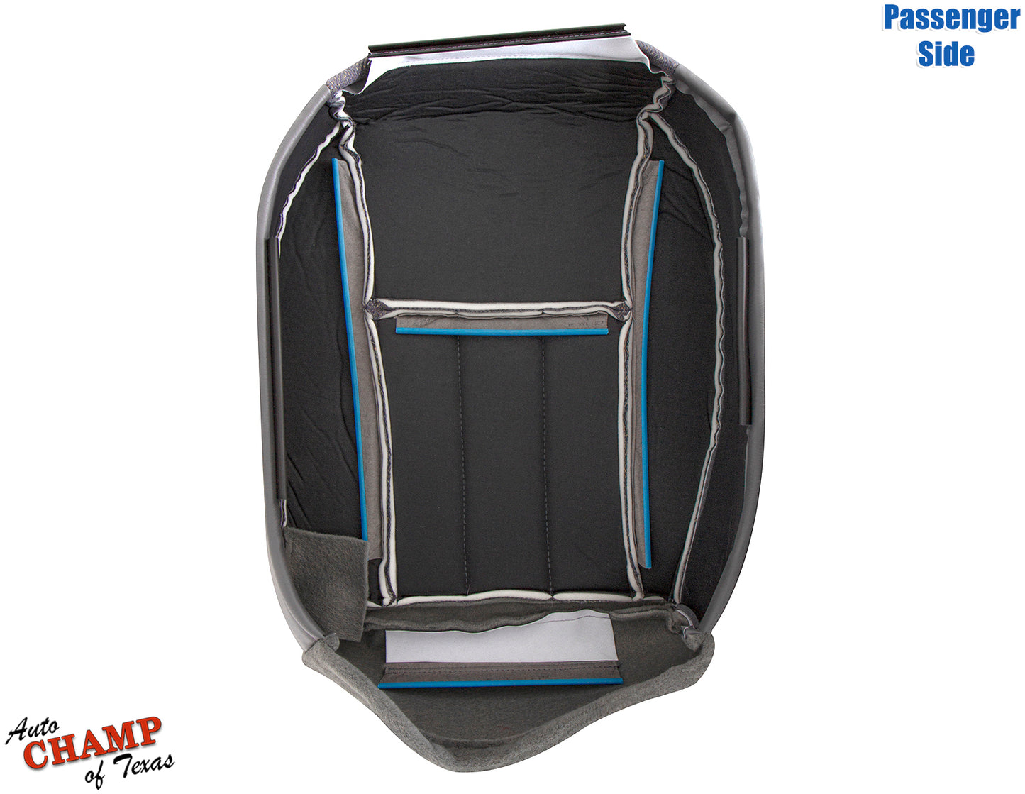 1997-1998 jeep cherokee classic passenger side bottom cloth seat cover mist gray