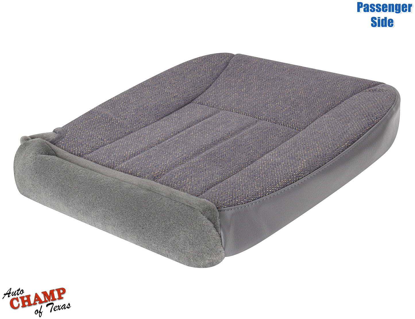 passenger side bottom cloth seat cover mist gray for 1997-1998 jeep cherokee classic with premium stitching and fit