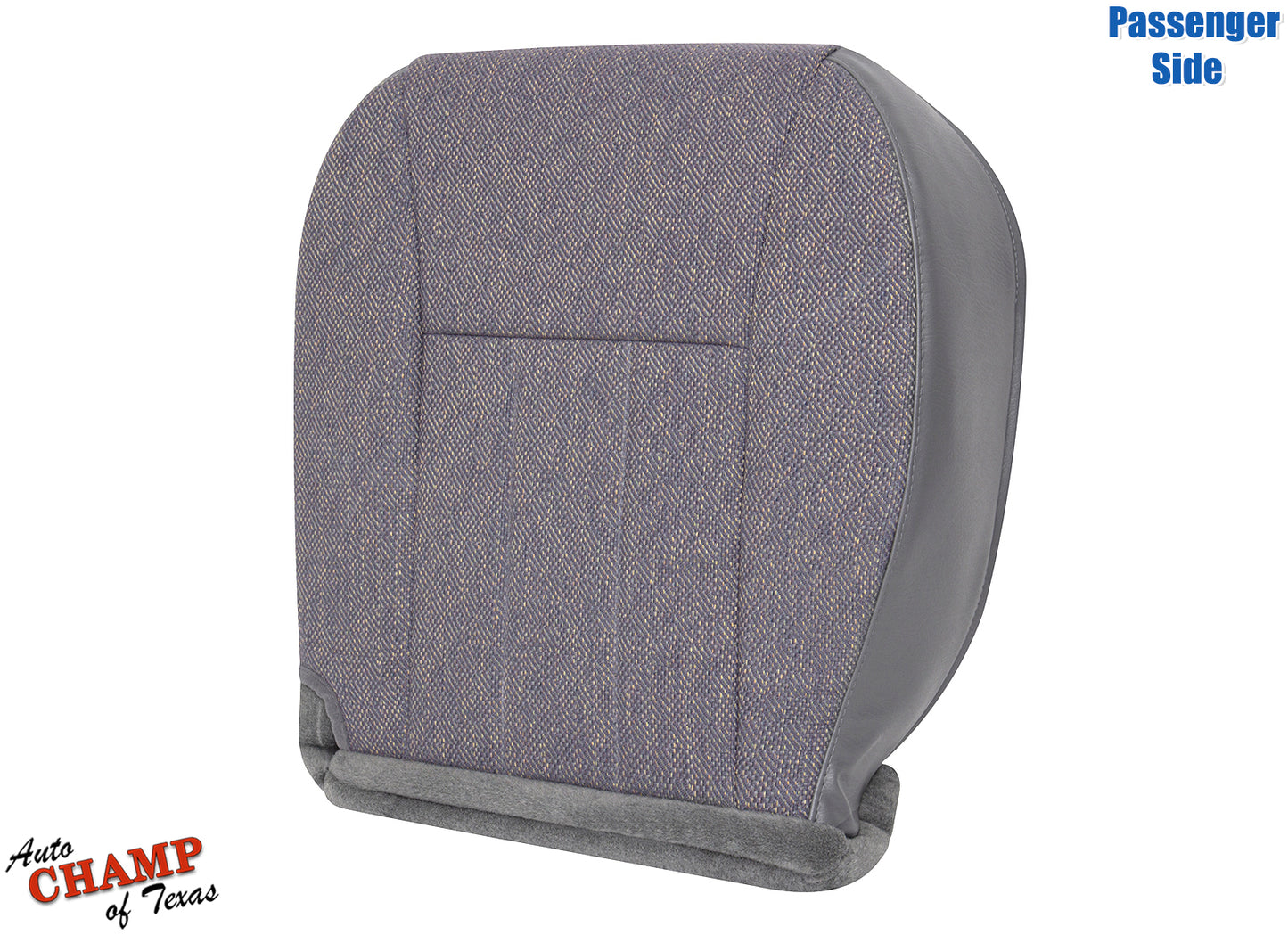 passenger side bottom cloth seat cover mist gray for 1997-1998 jeep cherokee classic with detailed stitching and texture