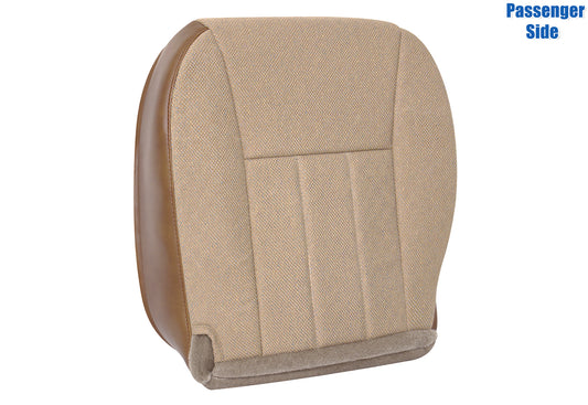 1997-1998 jeep cherokee classic passenger bottom seat cover tan cloth replacement