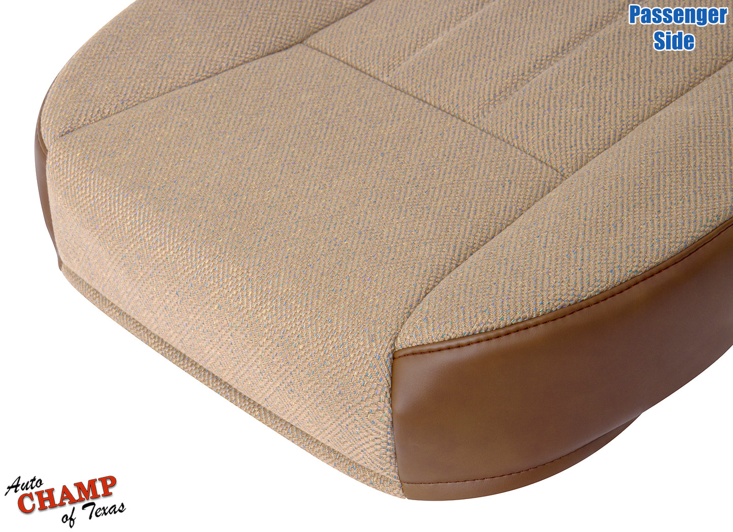 1997-1998 jeep cherokee classic passenger seat cover tan cloth leather trim