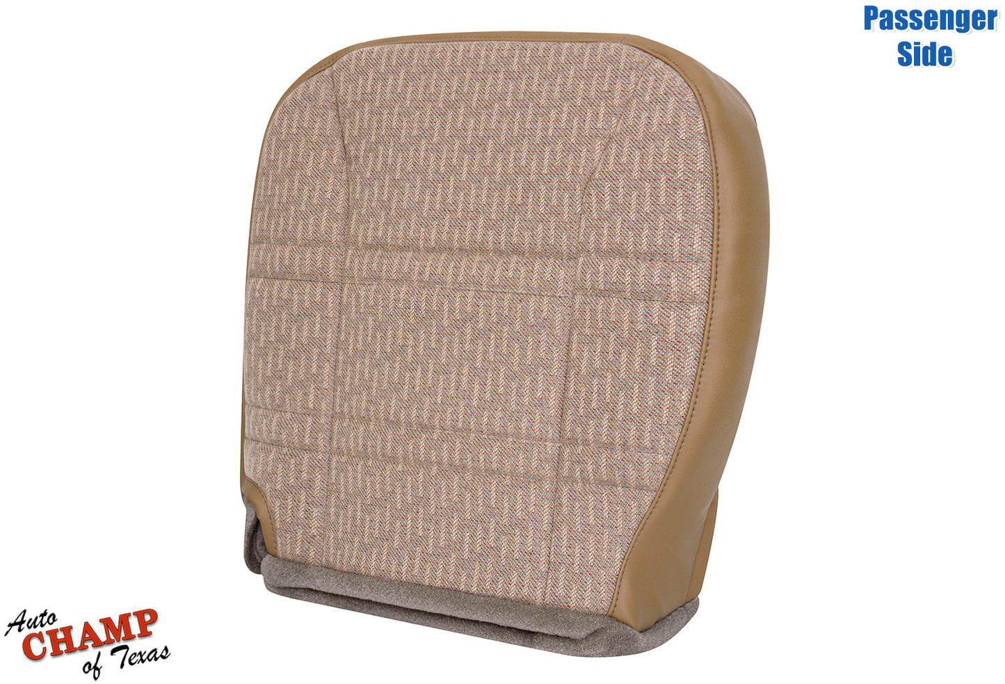 1997-1998 Jeep Cherokee Sport SE passenger seat cover tan saddle close-up