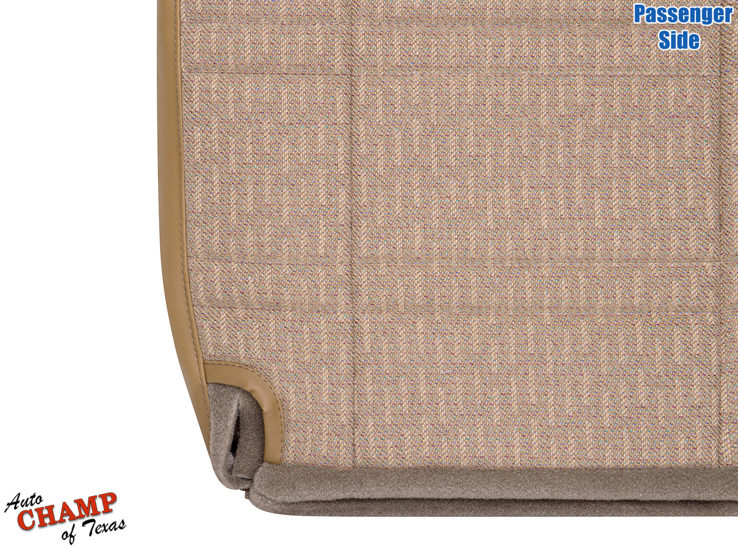 1997-1998 Jeep Cherokee Sport SE passenger bottom seat cover tan saddle full view