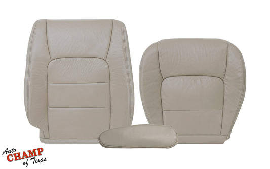 1998-2007 Lexus LX470 Driver & Passenger Complete Leather Seat Covers, Tan