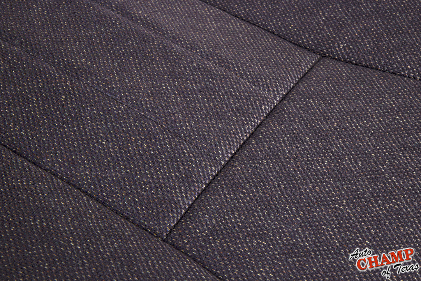close-up fabric texture of jeep cherokee classic driver seat cover dark gray