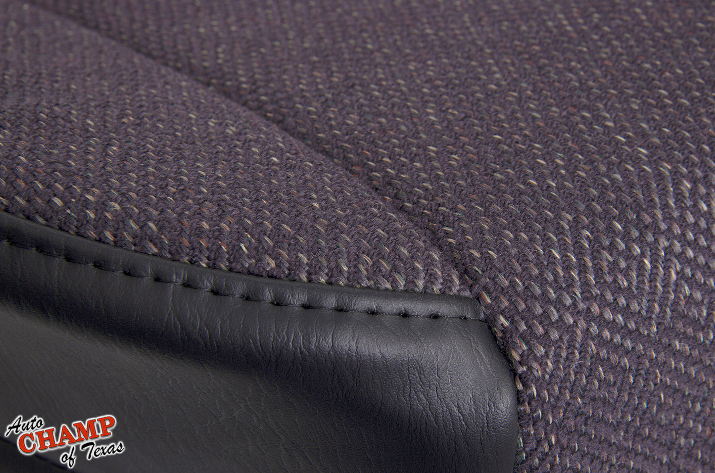 close-up of jeep cherokee classic driver side seat cover dark gray black trim