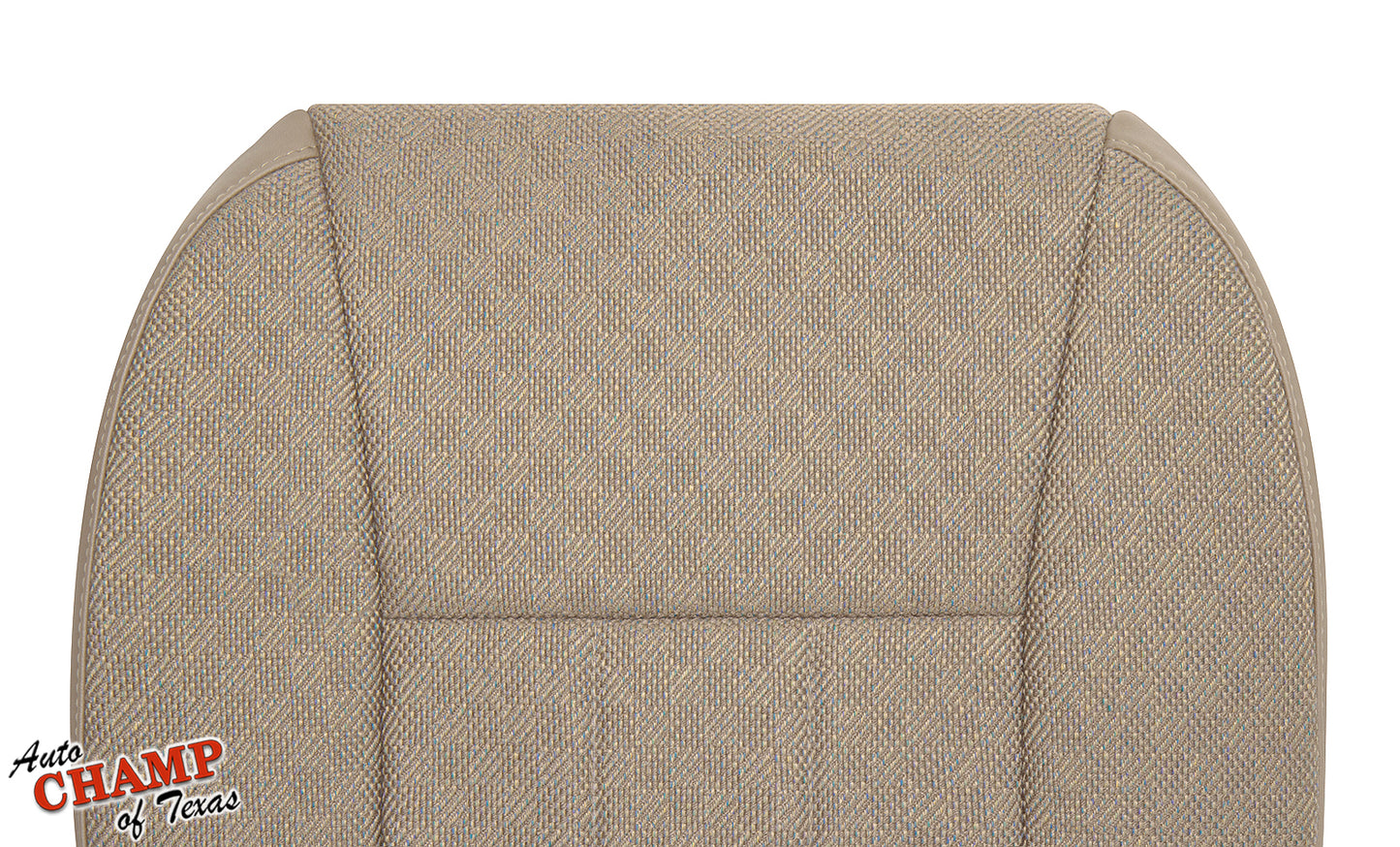 1999-2001 jeep cherokee classic driver side bottom replacement cloth seat cover tan camel detailed close-up