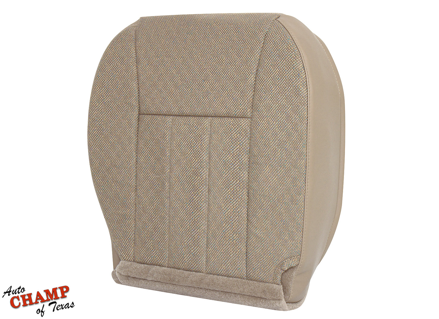 Tan camel replacement seat cover for 1999-2001 vehicles, showcasing the front profile.