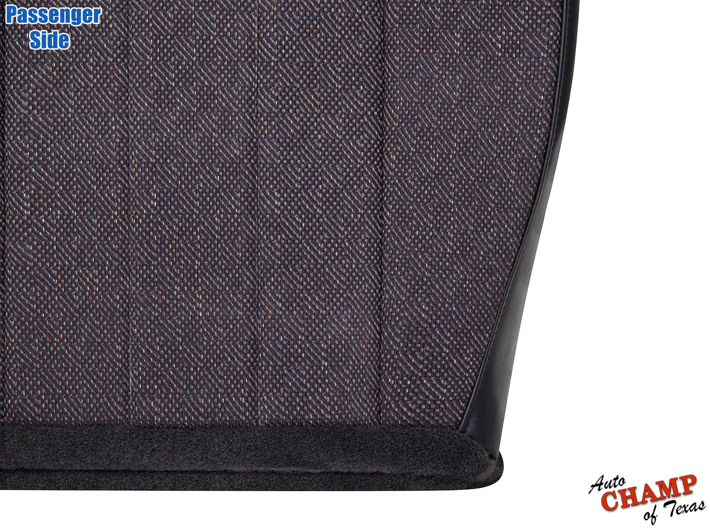 1999-2001 jeep cherokee classic passenger side bottom cloth seat cover dark gray detailed view