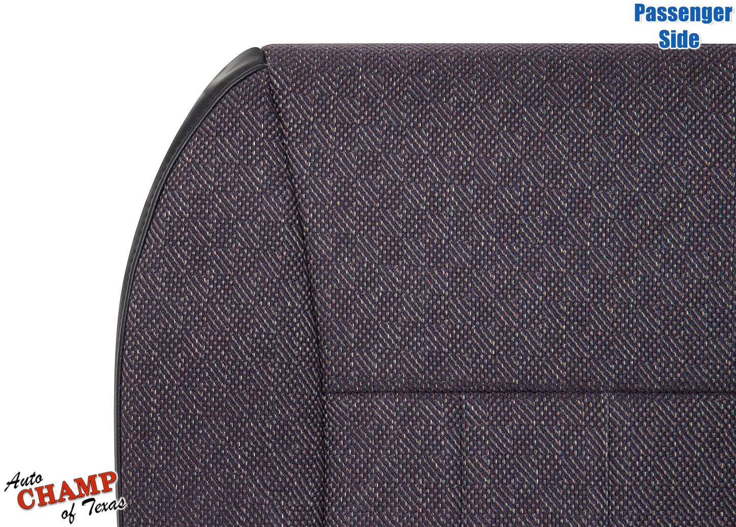 1999-2001 jeep cherokee classic passenger side bottom cloth seat cover dark gray close-up