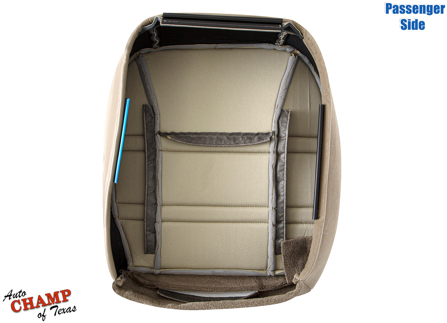 1999-2001 jeep cherokee passenger seat replacement bottom tan cloth underside view