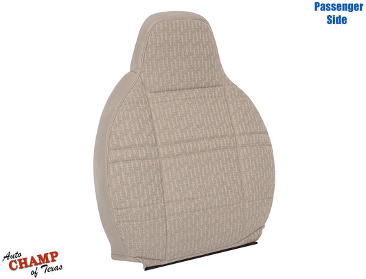 1999-2001 jeep cherokee tan cloth seat back replacement passenger side angled view