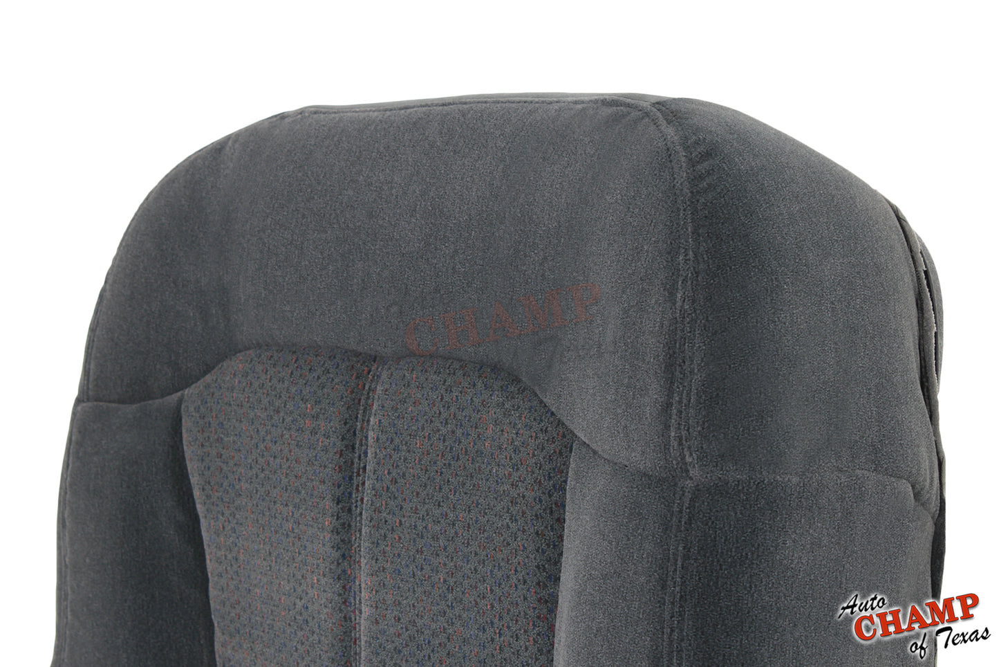 closeup driver bottom seat cover chevy silverado z71 dark gray cloth replacement