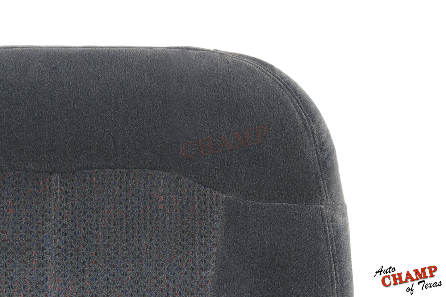 detail view chevy silverado z71 driver seat bottom cover dark gray cloth replacement