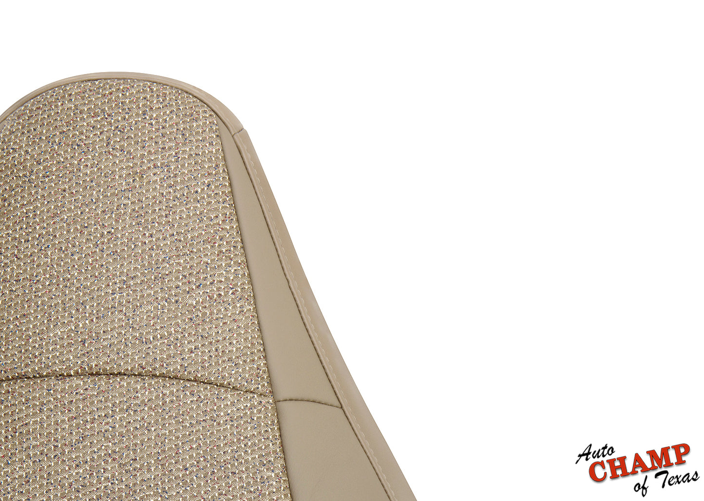 97 06 jeep wrangler driver side seat cover tan cloth close up durable fabric texture