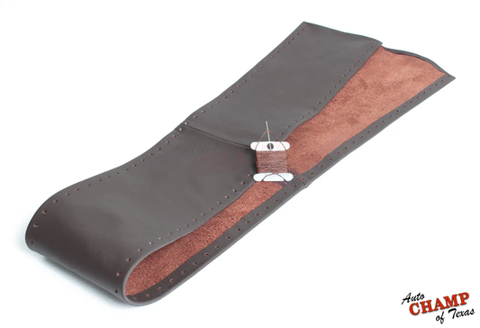 2010–2018 Dodge Ram Leather Steering Wheel Cover Dark Brown