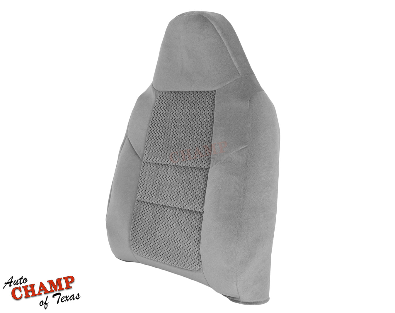 2001 ford f-250 xlt crew cab gray cloth driver lean back seat cover oem replacement