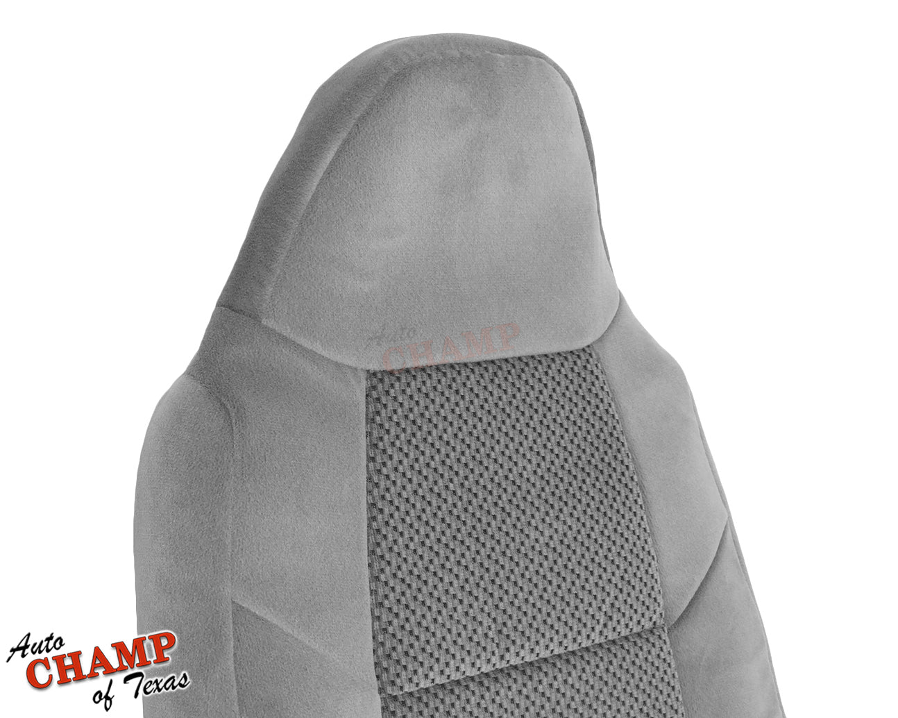 2001 ford f-250 xlt crew cab driver gray cloth lean back seat cover oem replacement