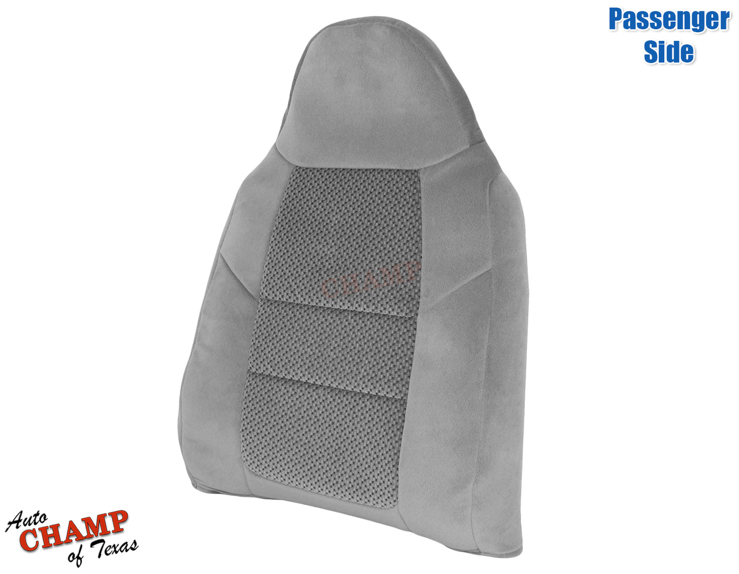 2001 ford f-250 xlt crew cab passenger gray cloth lean back seat cover oem replacement