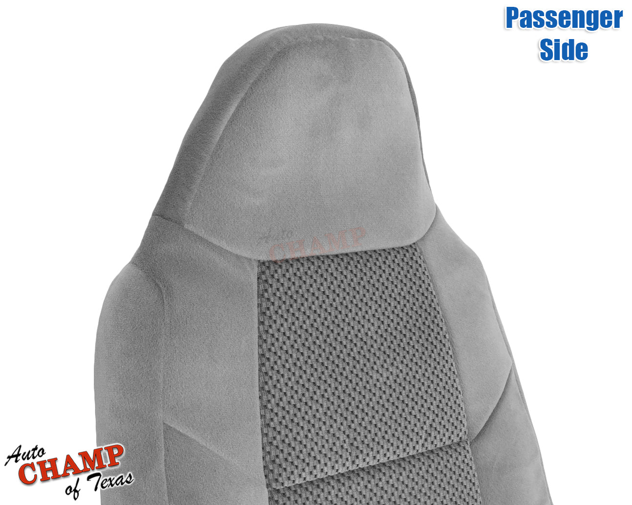 2001 ford f-250 xlt crew cab passenger lean back gray cloth seat cover oem match