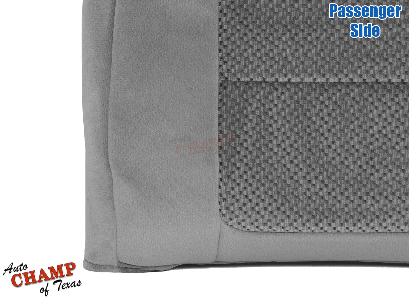 2001 ford f-250 xlt crew cab passenger side gray cloth lean back seat cover oem