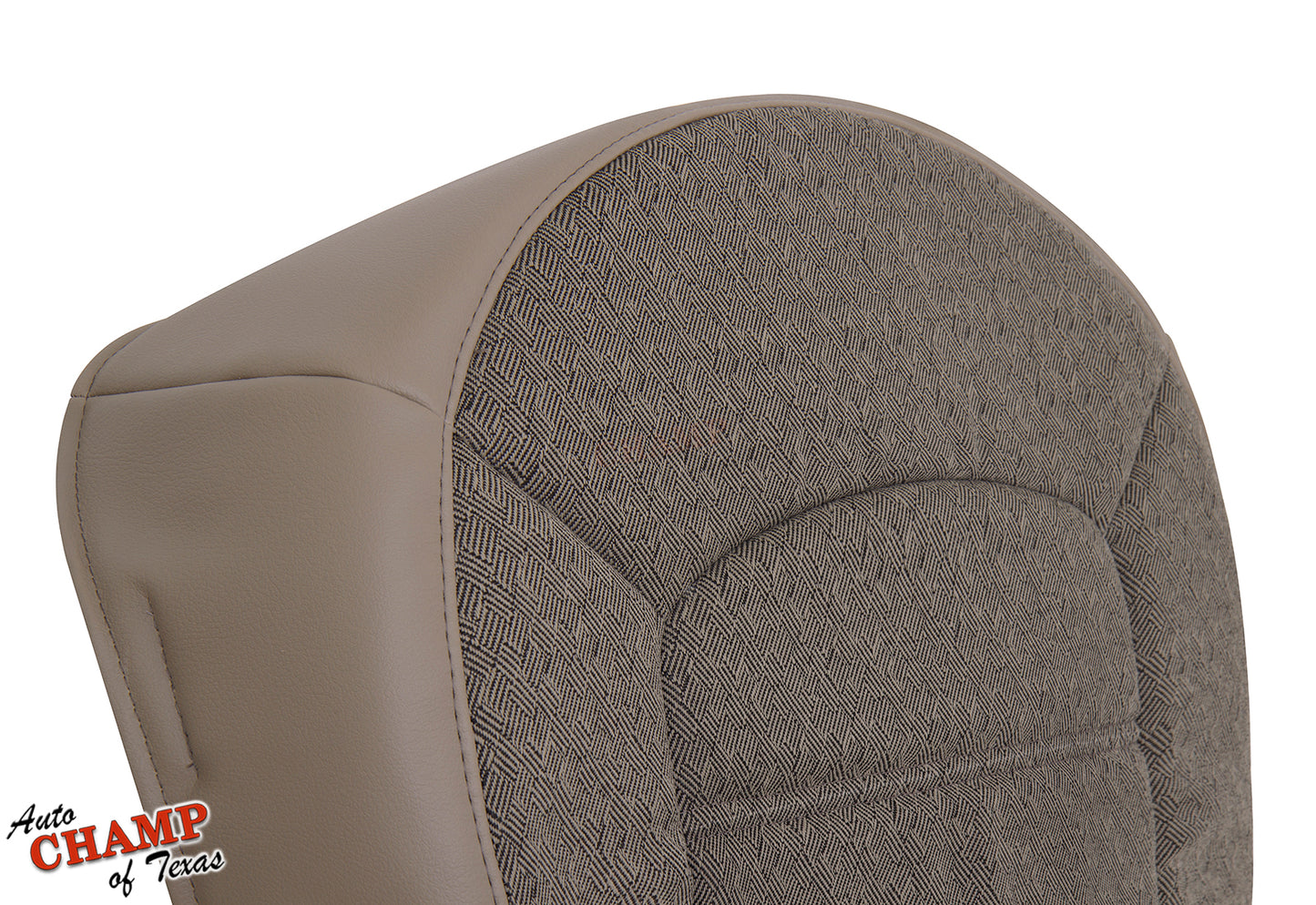 2002 2005 ford explorer xls tan cloth seat cover corner stitch detail