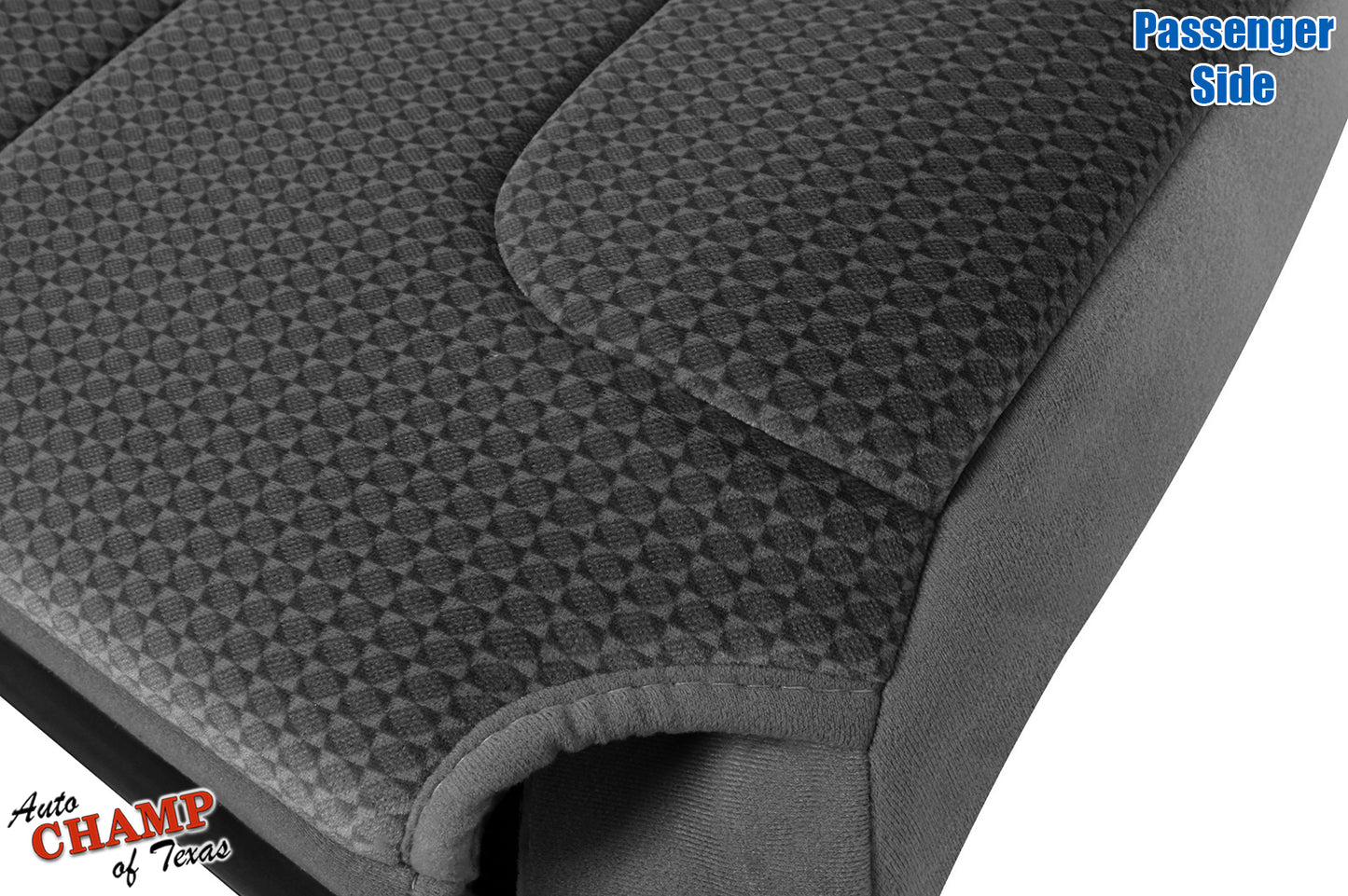 dark gray lean back cloth seat cover dodge 1500 slt