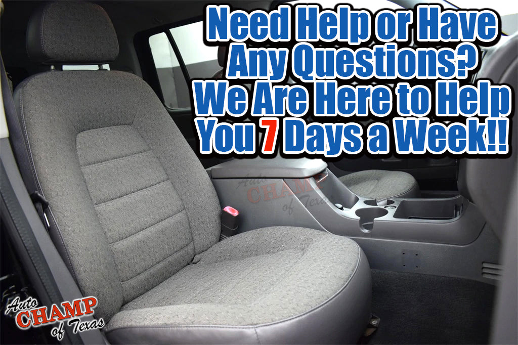 2002 2005 ford explorer xls bottom seat cover gray cloth installed front seats view