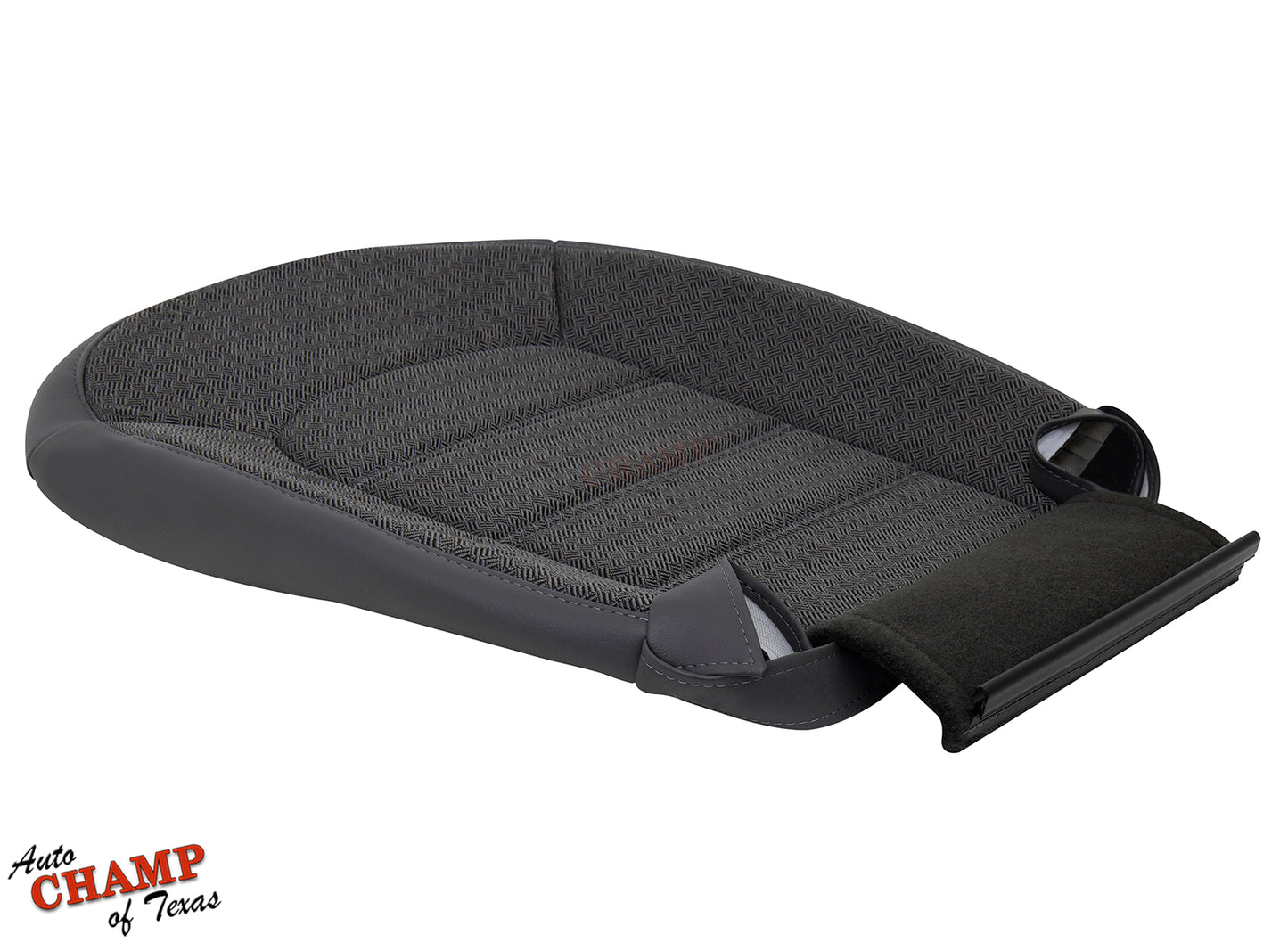 2002 2005 ford explorer xls bottom seat cover gray cloth side flat view