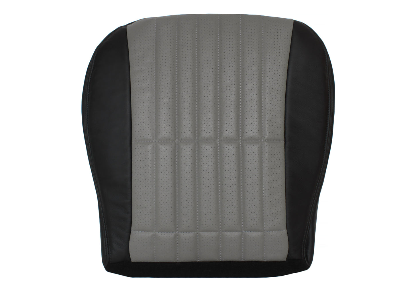 2002 camaro ss 35th anniversary driver bottom leather seat cover 2 tone black gray