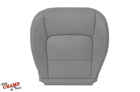 2003-2007 Lexus LX470 driver-side bottom seat cover replacement in gray leather. Features premium stitching, ergonomic padding, and factory-matched design for a seamless OEM fit.