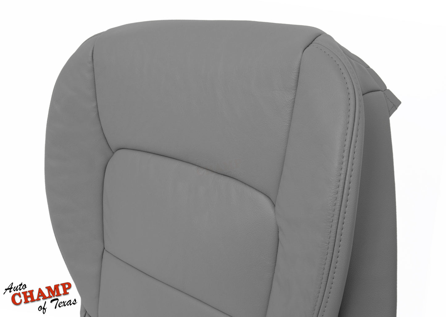 2003-2007 Lexus LX470 driver-side bottom seat cover replacement in gray leather. Features precise stitching, factory-style fit, and durable upholstery for long-lasting quality.