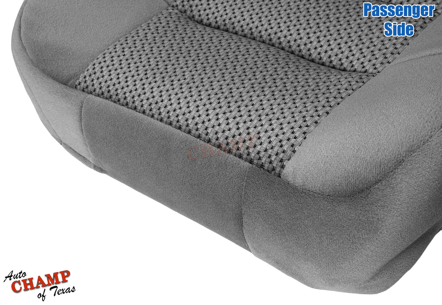 2003 ford f150 super cab passenger side bottom seat cover cloth dark gray