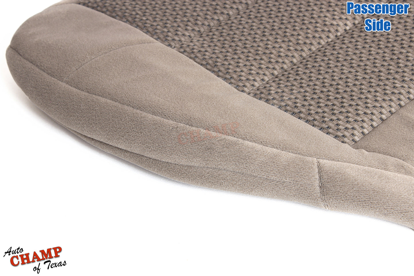 driver lean back cloth seat cover oem style tan ford f150 2003 supercrew