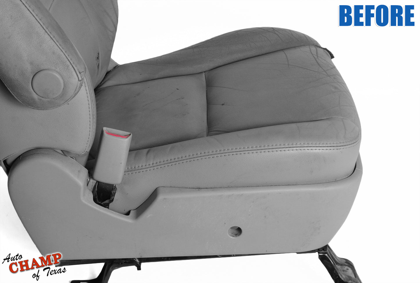worn gray driver seat cover tundra 2005 2006 before replacement