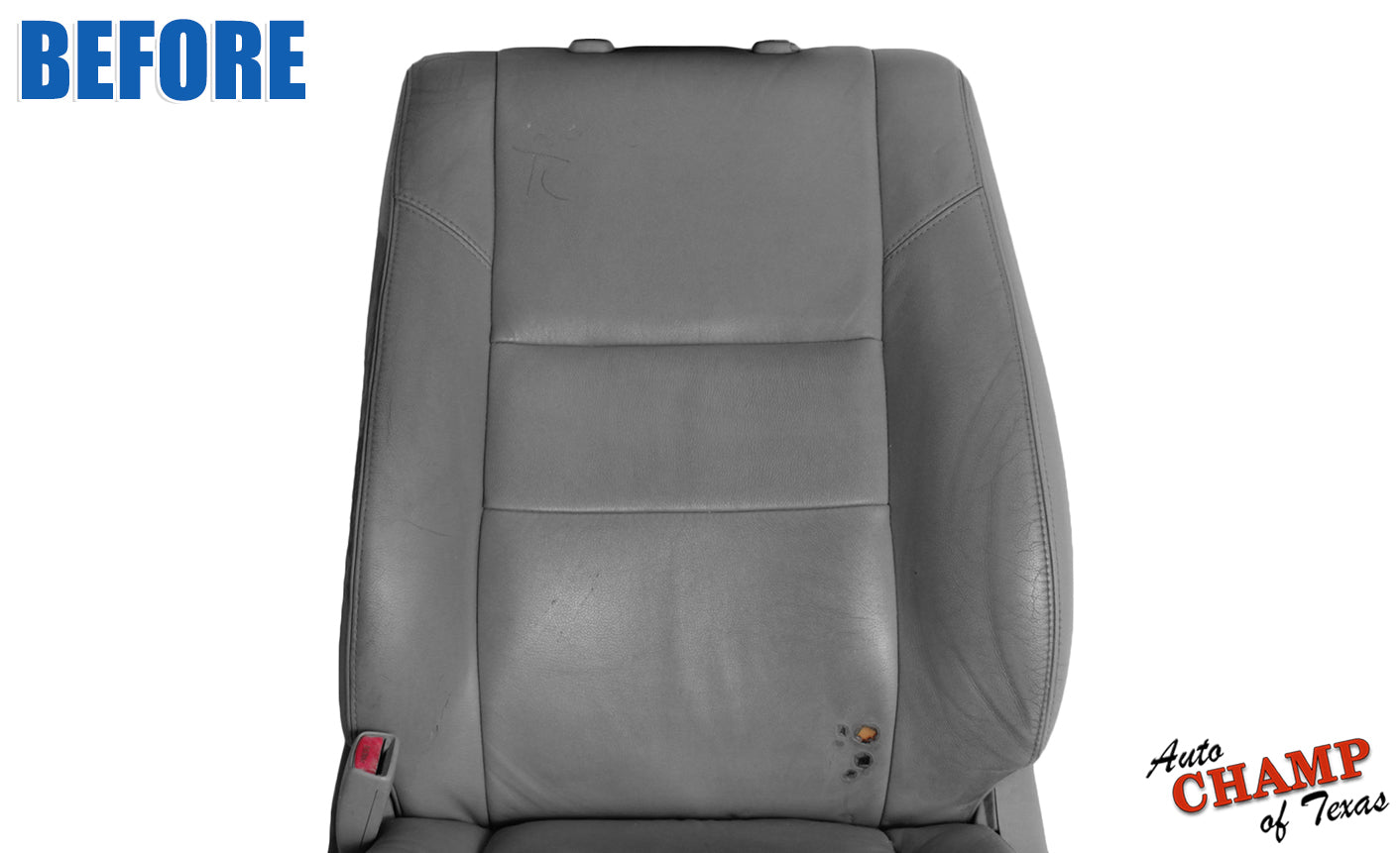 2005 2006 tundra gray seat worn damaged leather before replacement