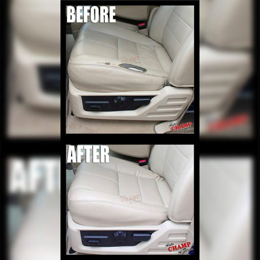 before and after driver seat replacement for 2004 2007 ford f250 f350 f450 extended cab
