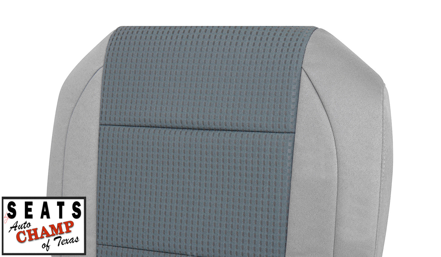 2004 2007 nissan titan passenger bottom seat cover cloth gray oem steel titanium stitched match